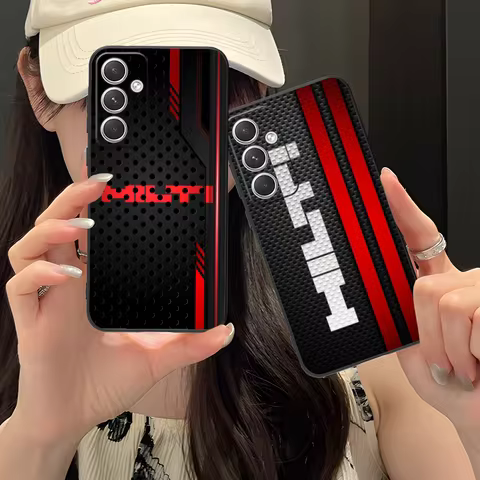 Mobile H-Hiltis Phone Case for Samsung Galaxy S25 S24 S23 S22 S21 S20 S10 S9 Plus FE Ultra Lite Black Smartphone Cellphones