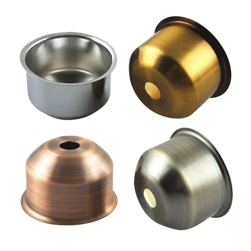 10pcs E27 Desk Lamp Tip Lamp Cup 46x31mm Circular Cup Metal Base Lamp Accessories