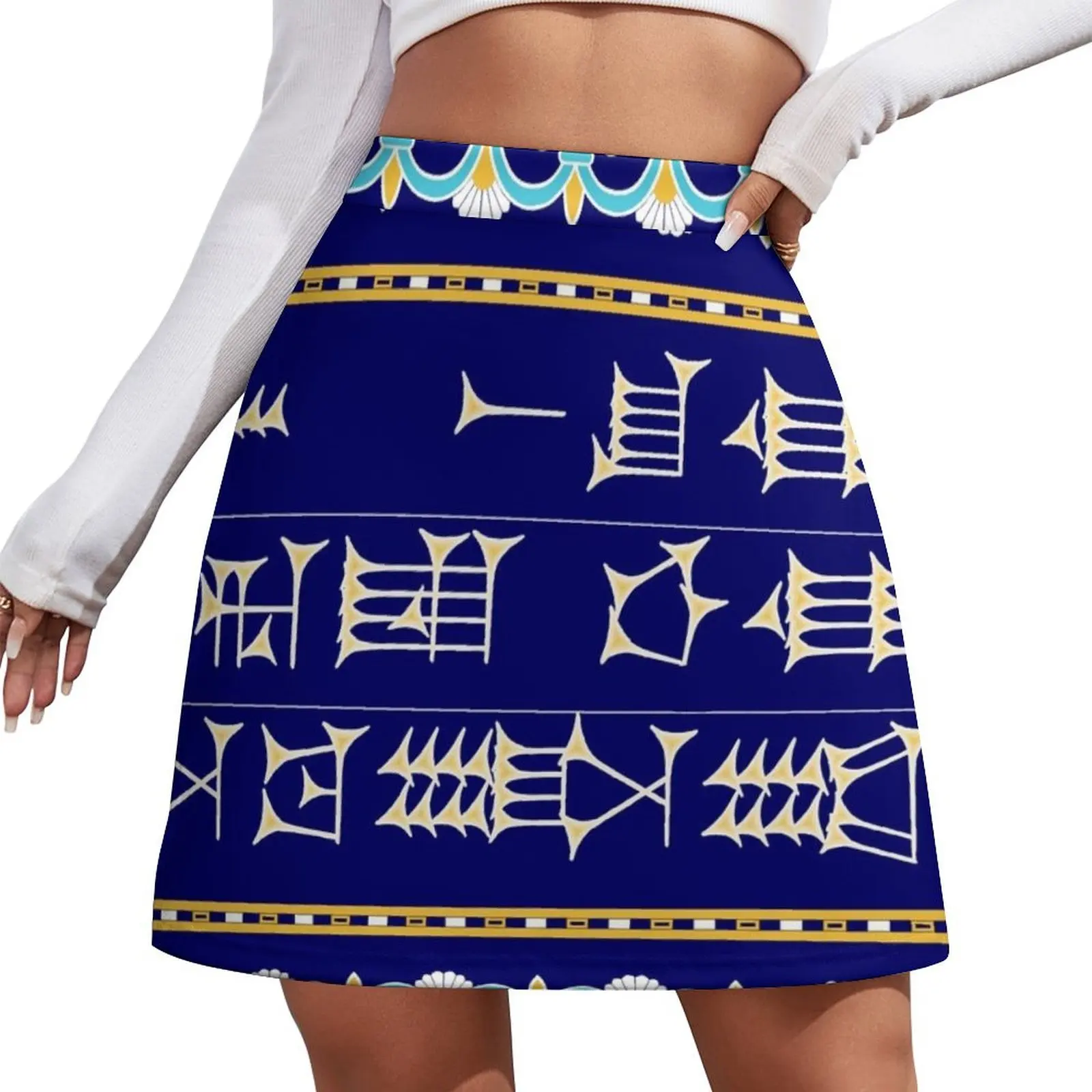 Babylonian Greeting (to a man), colour Mini Skirt korean skirt korean luxury clothing Mini Skirt