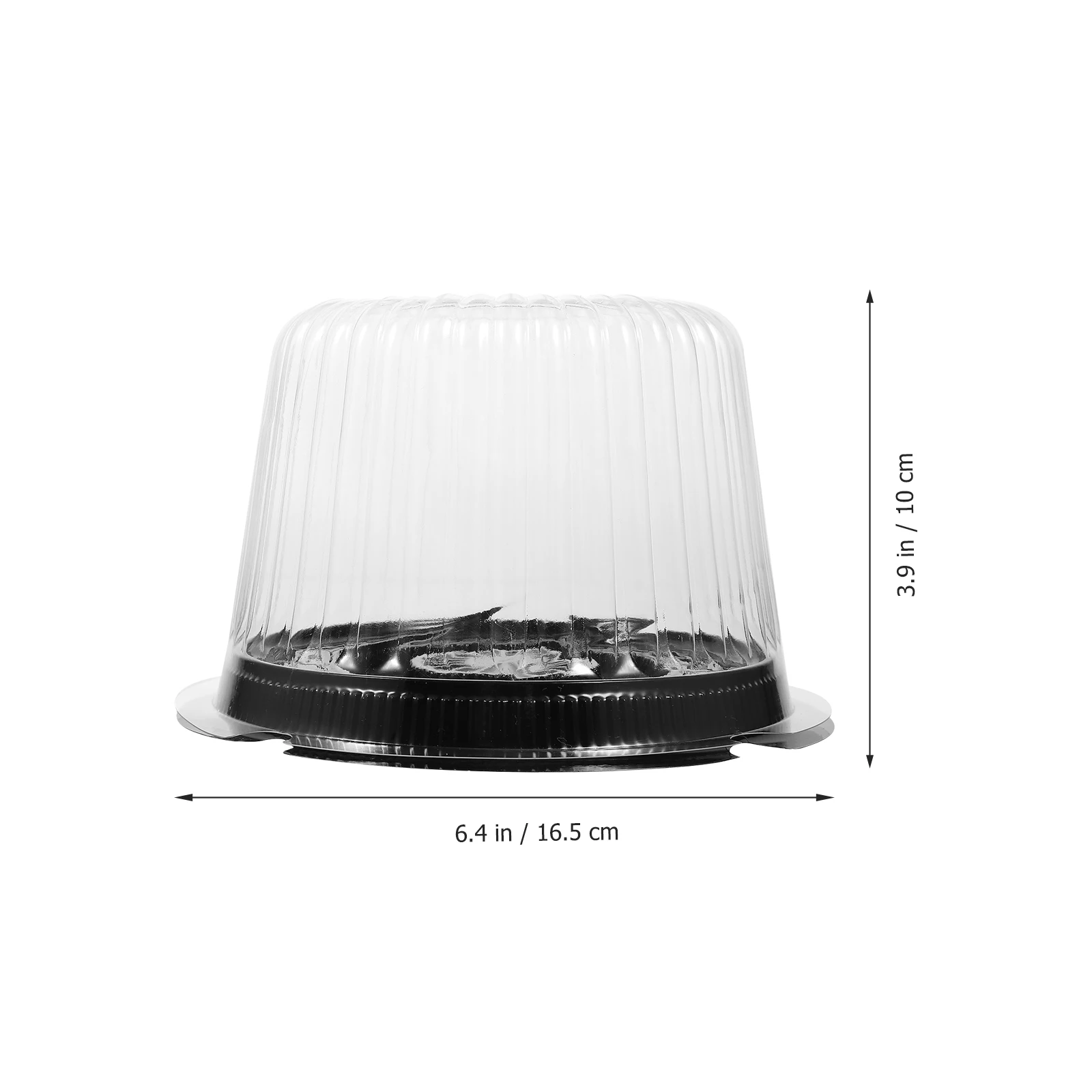 

10 Pcs Cake Cheese Storage Box Plastic Container for Cheesecake Transparent Holders with Lids Shipping Carrier Boxes Carriers