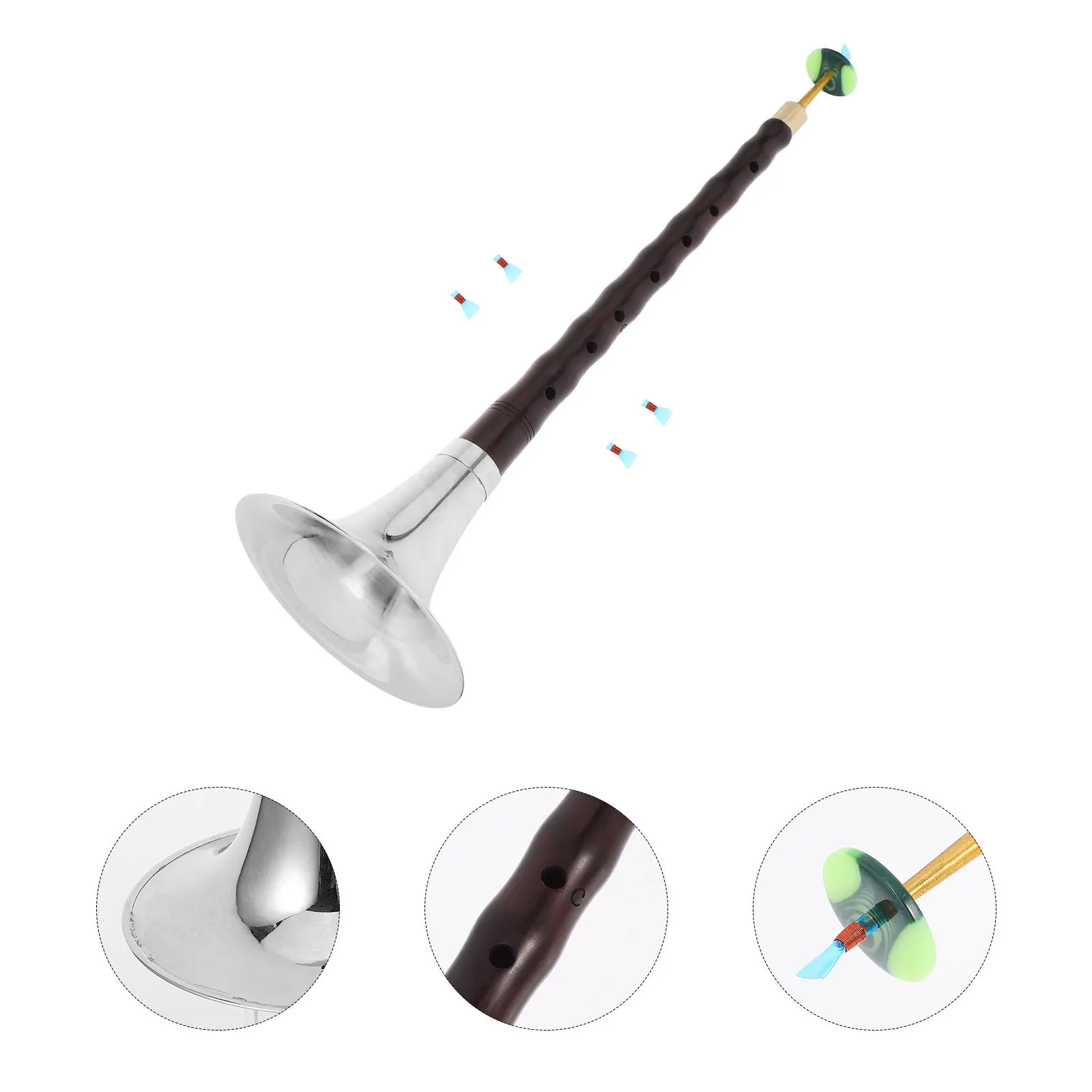 

1 set 1 Set Chinese Suona For Beginners Key Wind Instrument Rosewood Professional Instrument Premium Traditional