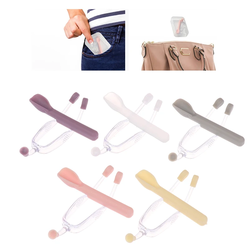 Portable Contact Lens Wearing Aids Stick Tool With Storage Box,Inserter Remove Tweezers Suction Rod, Silicone Soft Clip - Image 2