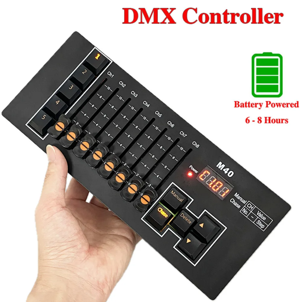 ポータブル-dmx-コントローラ舞台照明-dmx512-ミニコンソールバッテリー駆動モバイル-dj-結婚式アップライトワイヤレス-led-パーライト