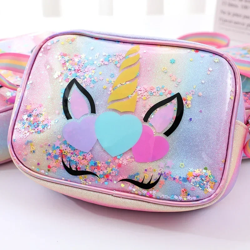 Kids Unicorn Bag Girls Rainbow Shoulder Bag GirlCartoon Unicorn Kid Bags Child Messenger Bags for Girl Mochila Infantil Menina