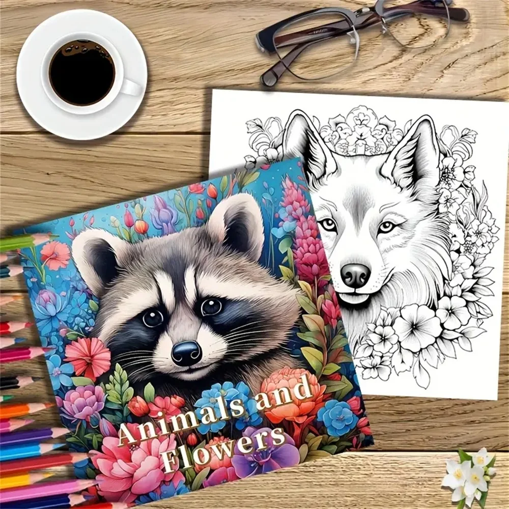 Imagem -05 - Colorido Art Coloring Book Papel Atualizado Original Livros de Papel Espessado a Candy Bone Birthday Party Gift Feriado 22 Páginas