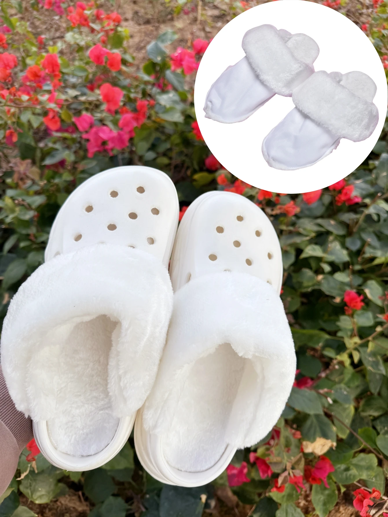 1 Pairs of autumn and winter warm plush shoe covers interesting and lovely personalized shoe way