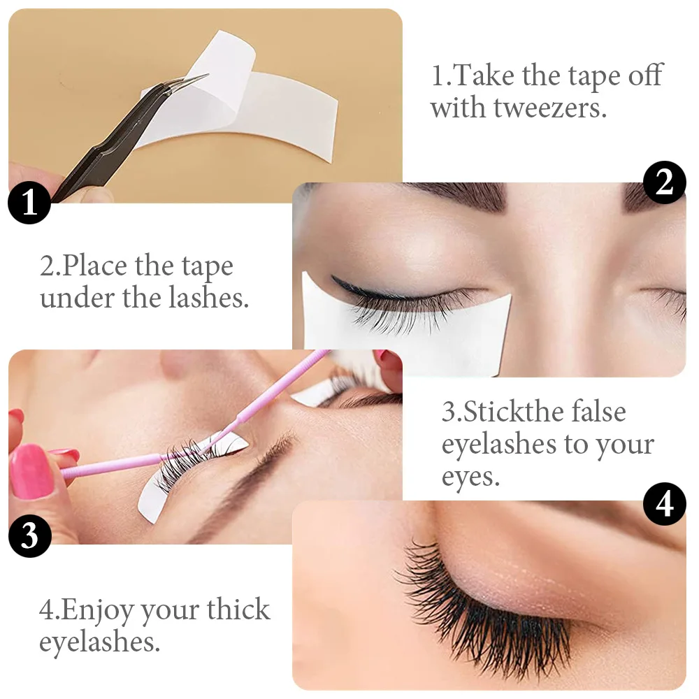 Micro coussinets en mousse pour les yeux, autocollant d'extension de cils, mousse PE respirante, patch de levage des yeux, ruban adhésif facile à enlever, accessoires de maquillage, 110 pièces