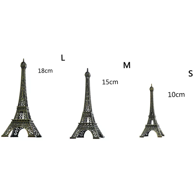 Mini Paris Eiffel Tower Model Desk Figurine Statue Crafts Souvenir Alloy Home Decoration Practical Tool