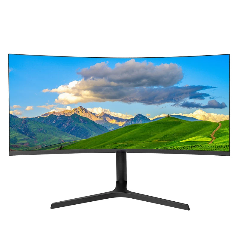 Factory Wholesale 34 Inch Ultrawide Curved Monitor 1MS 3440*1440 165HZ  21:9 VA FHD LED Computer Desktop Gaming Monitor