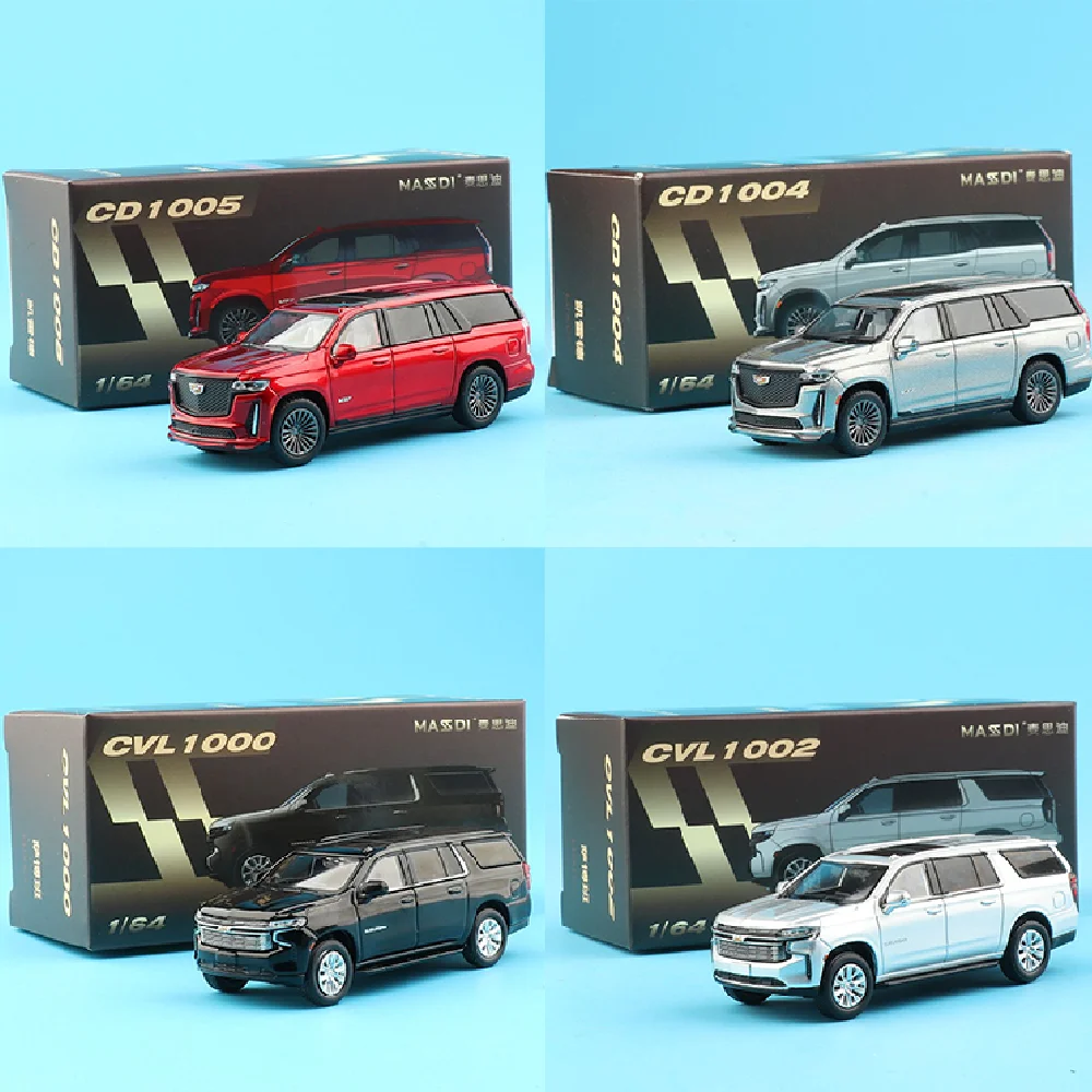 Massdi 1/64 General Motors Car Model Cadillac Escalade Chevrolet Suburban Model Car Full-Size Suv Alloy Simulated Car