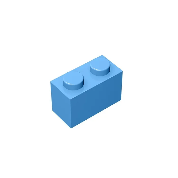 Gobricks GDS-532 Ziegel 1 x 2, ohne Bodenrohr, kompatibel mit Lego 3004 3065 35743, Kinder-DIY-Teilen