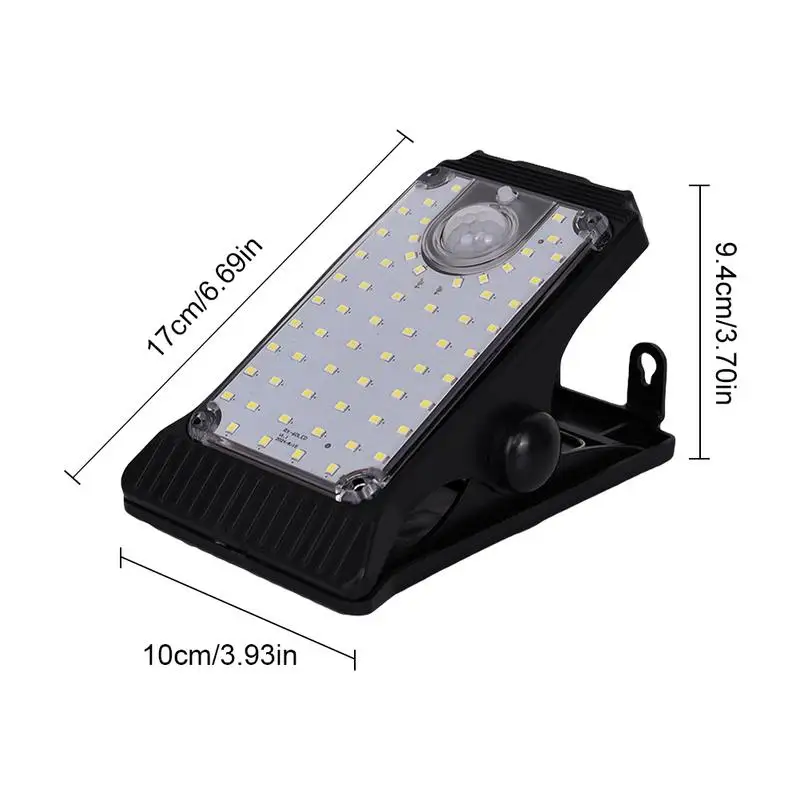 ไฟรางน้ําพลังงานแสงอาทิตย์ LED กันน้ํากลางแจ้ง 60 LEDs Motion Sensor ไฟรางน้ําพลังงานแสงอาทิตย์ 3 โหมดกันน้ํา Super Bright