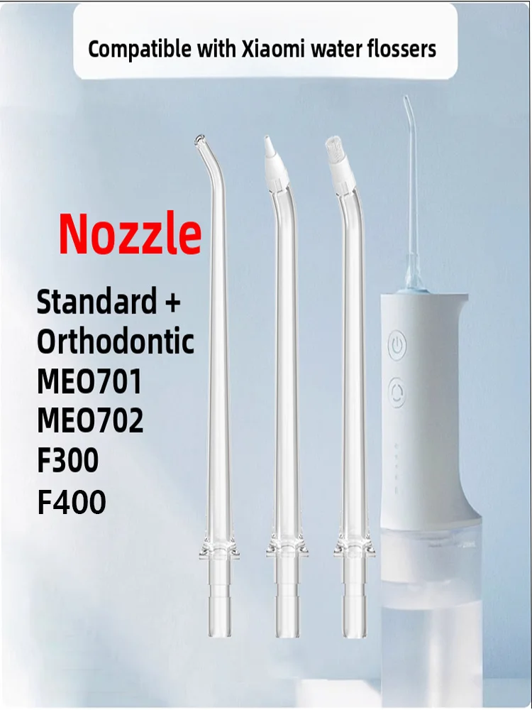 Original MIJIA Replacement Water Flosser Nozzles for All Xiaomi Oral Irrigator F400,F300 and Other Mijia Water Flosser