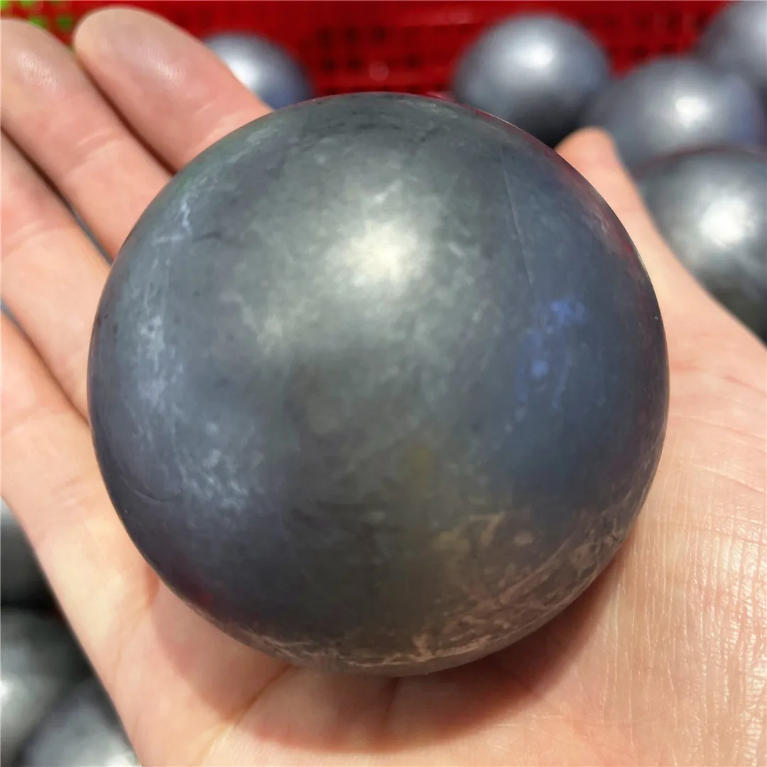 

6CM Natural Schungite Crystal Quartz Sphere Mineral Ornament Good Energies Gemstone Decorate Ball Stones Amulet Feng Shui