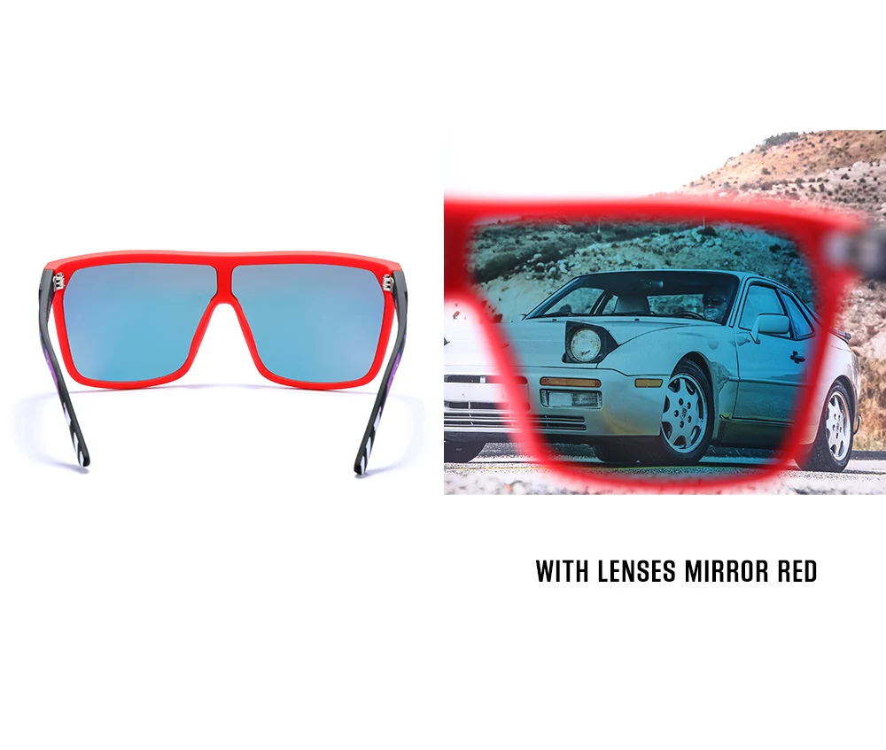 Kdeam High-End-Angels onnen brille für Männer und Frauen einteilige polarisierte Sonnenbrille mit langlebigen 5-Barrel-Scharnieren – Detail 22