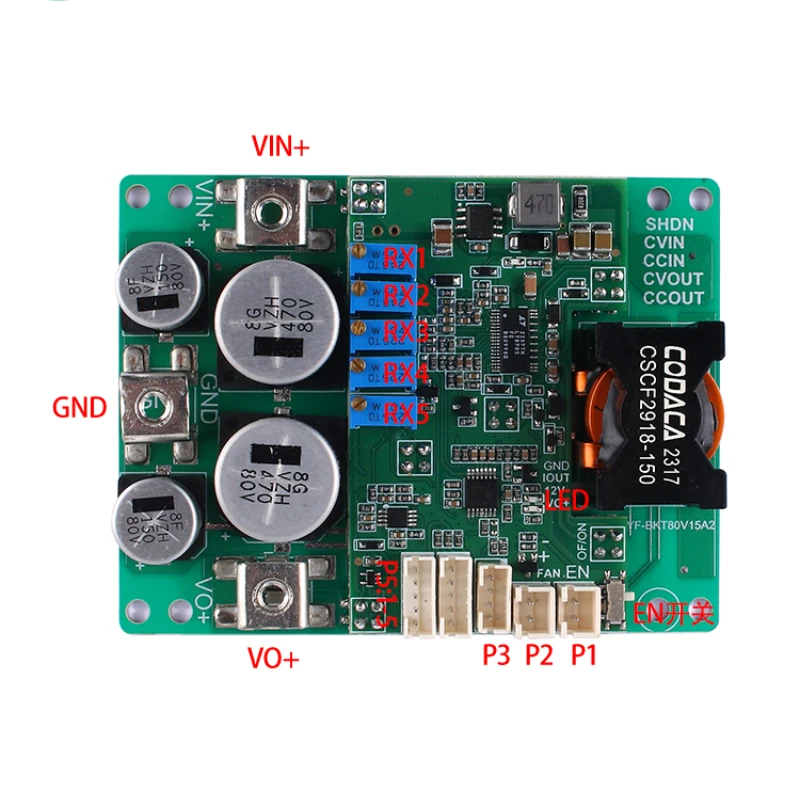 800W High-power Automatic Voltage Regulation Module DC-DC Constant Current Constant Voltage Adjustable Power Supply Board