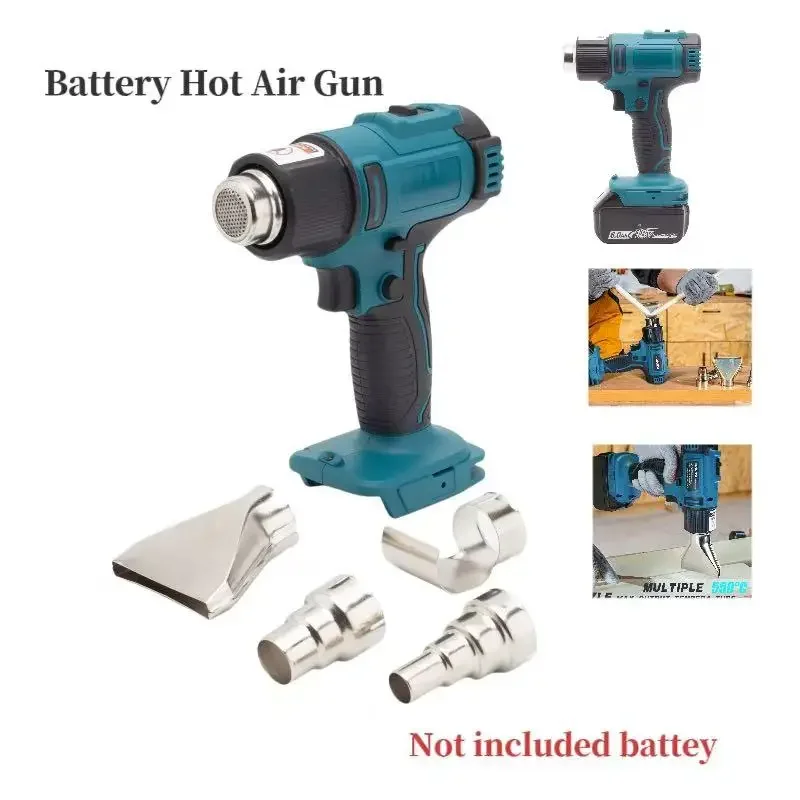 Cordless Electric Industrial Hot Air Gun With 2nd Gear Setting for MAKITA 18V For Crafts Shrink Tubing Resin  (no battery)