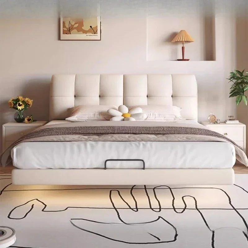 

Свадебная белая кровать, красивая принцесса, двойная массажная роскошная эстетичная кровать, удобная модная дизайнерская деревянная мебель Muebles