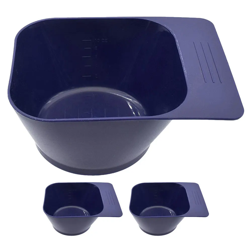 3Pcs Stylish Hair Dye Bowl with Handle Durable Easy to Clean Color Mixing Dye Application Professional Salon Accessory - Image 3