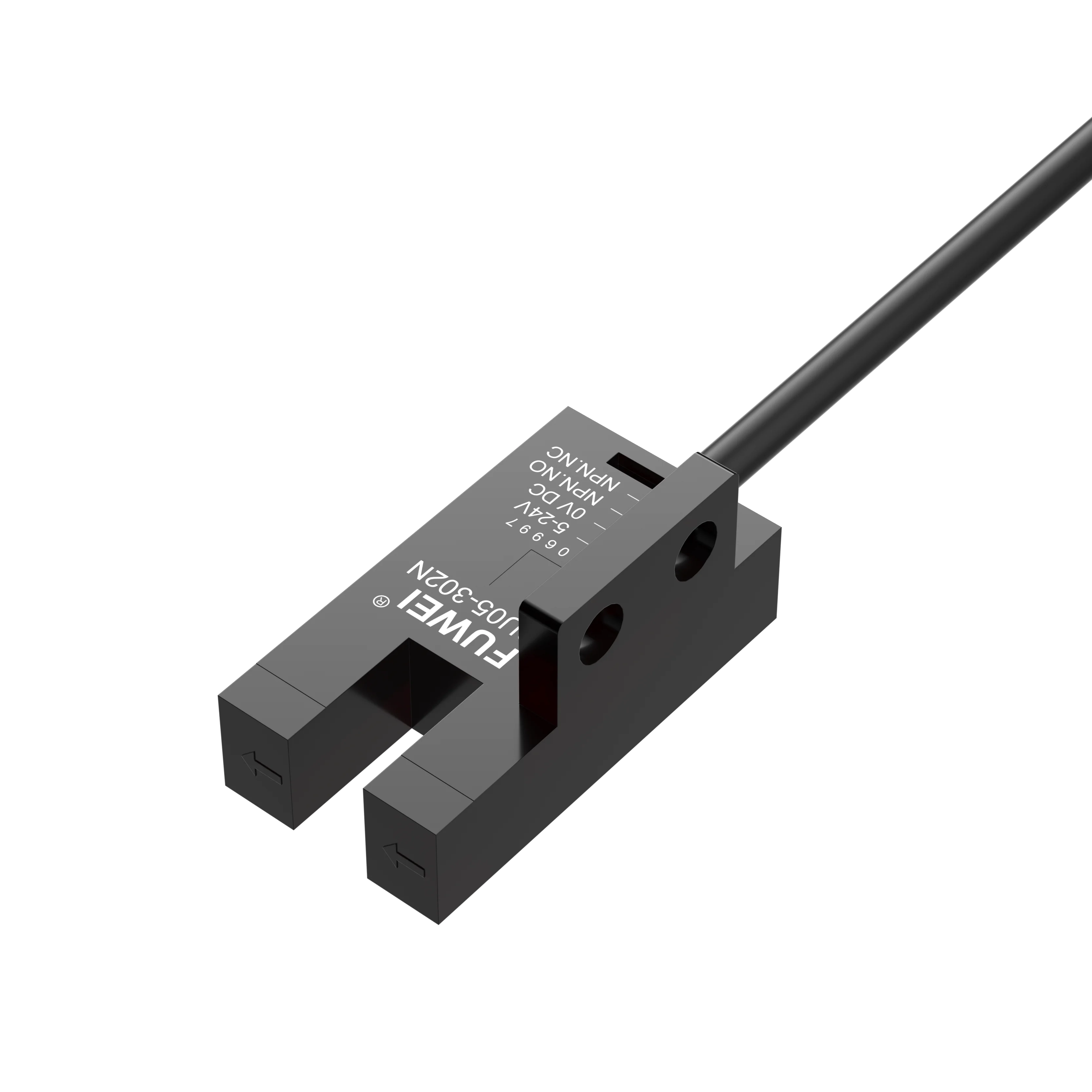 FGU05 U-Shaped Photoelectric Switch Sensor Optical Eye Induction 5-24V Vibration Strip Line Groove Detection for Automation