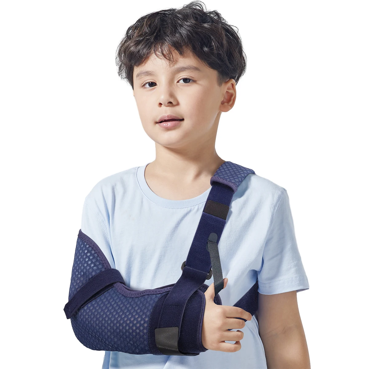

VELPEAU Children Arm Sling Support for Shoulder, Elbow and forearm Injuries. Shoulder Immobilizer with Breathable Mesh for Kids.