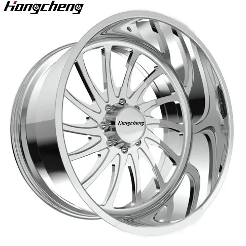 26 Style Deep Dish Rim 20X12 22X12 24X14 24X12 26X12 28X16 6x135 8x170 8x180 Super Single Forged Truck Wheels