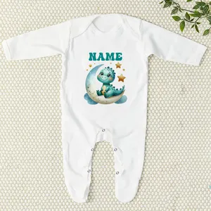 BodySuit Einhorn von Mädchen mit Namen, Kinder -Overall, Neugeborene Hauskleidung, Babypartygeschenk, Kinderhülsen 12 Hauptverkäufe personalisierte Roben mit Namen - №12