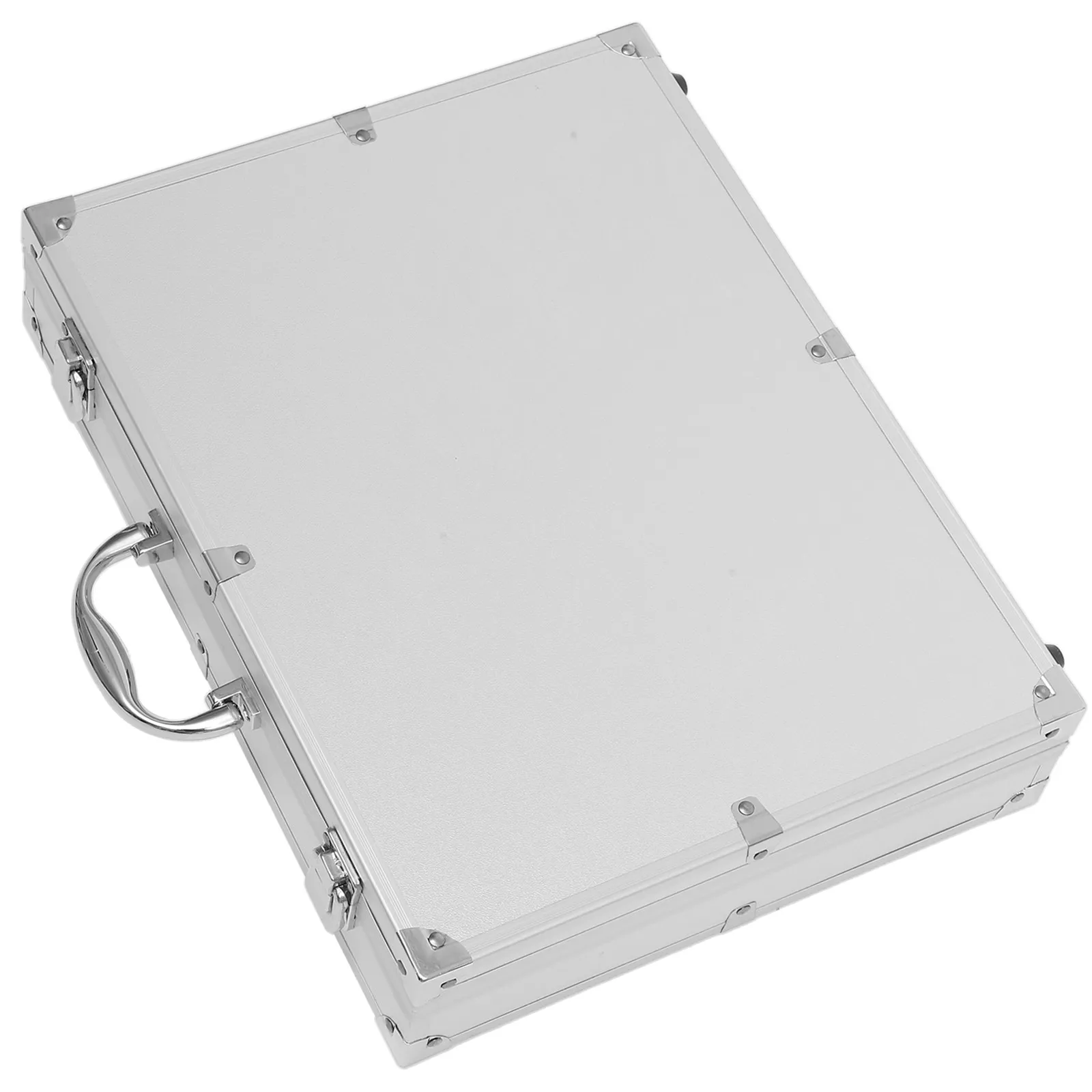 Portable Aluminum Alloy Tools Box Lockable Flight Case Large Capacity Storage Organizer for Travel Office Home Workshop