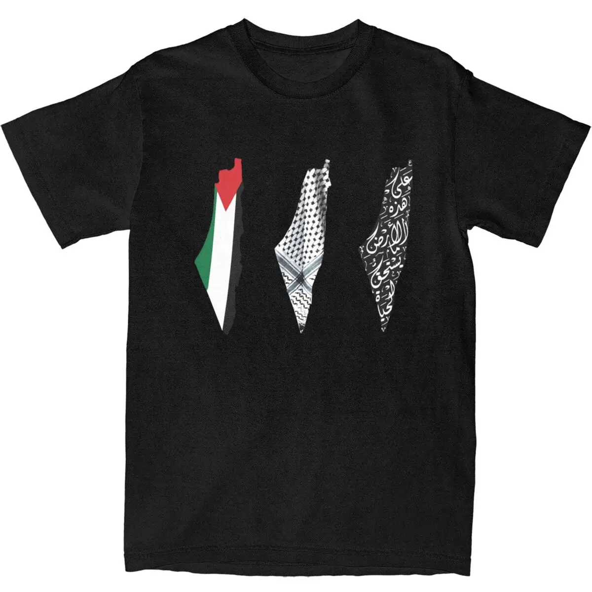 

Men Women's T Shirt Palestine Flag T Shirts Harajuku Palestinian Map Beach Tee Shirt Street Style Cotton Tops Plus Size 5XL