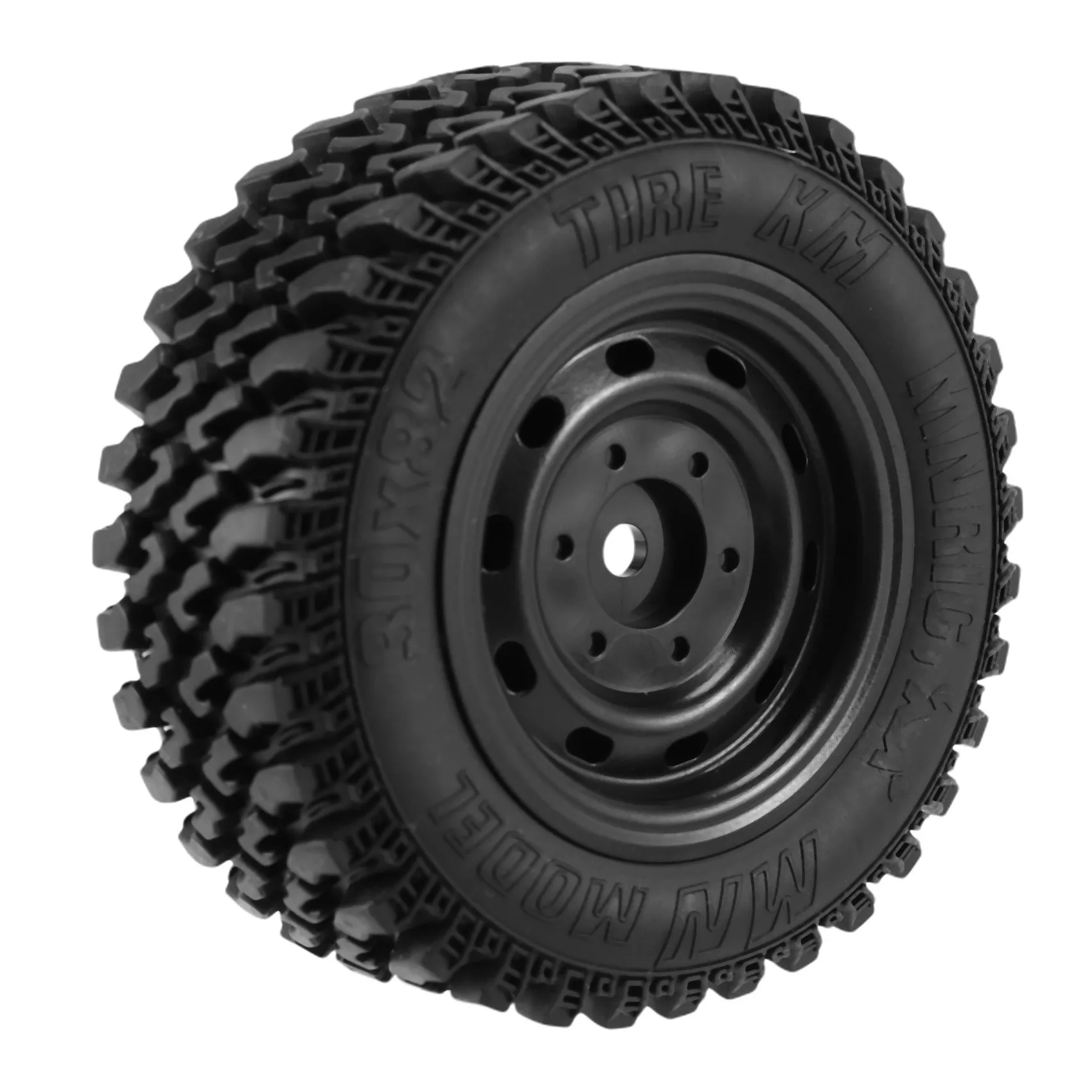 FBIL-16Pcs Rubber Wheel Tire Tyre Set For MN86 1/12 RC Car DIY Upgrade Spare Parts Accessories