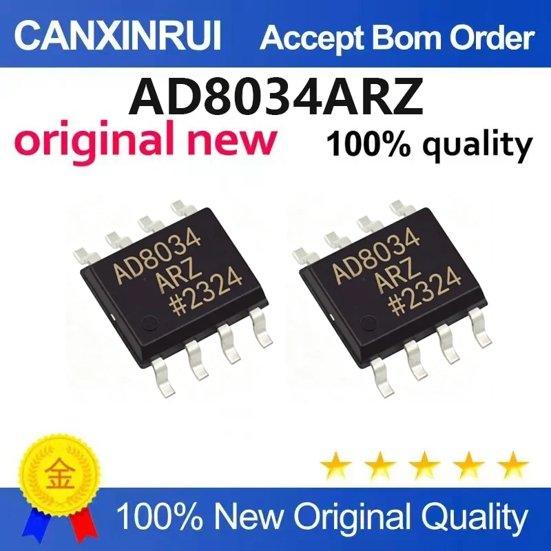 (5pcs-100pcs)Brand new original AD8034ARZ AD8034AR package SOP-8 operational amplifier IC
