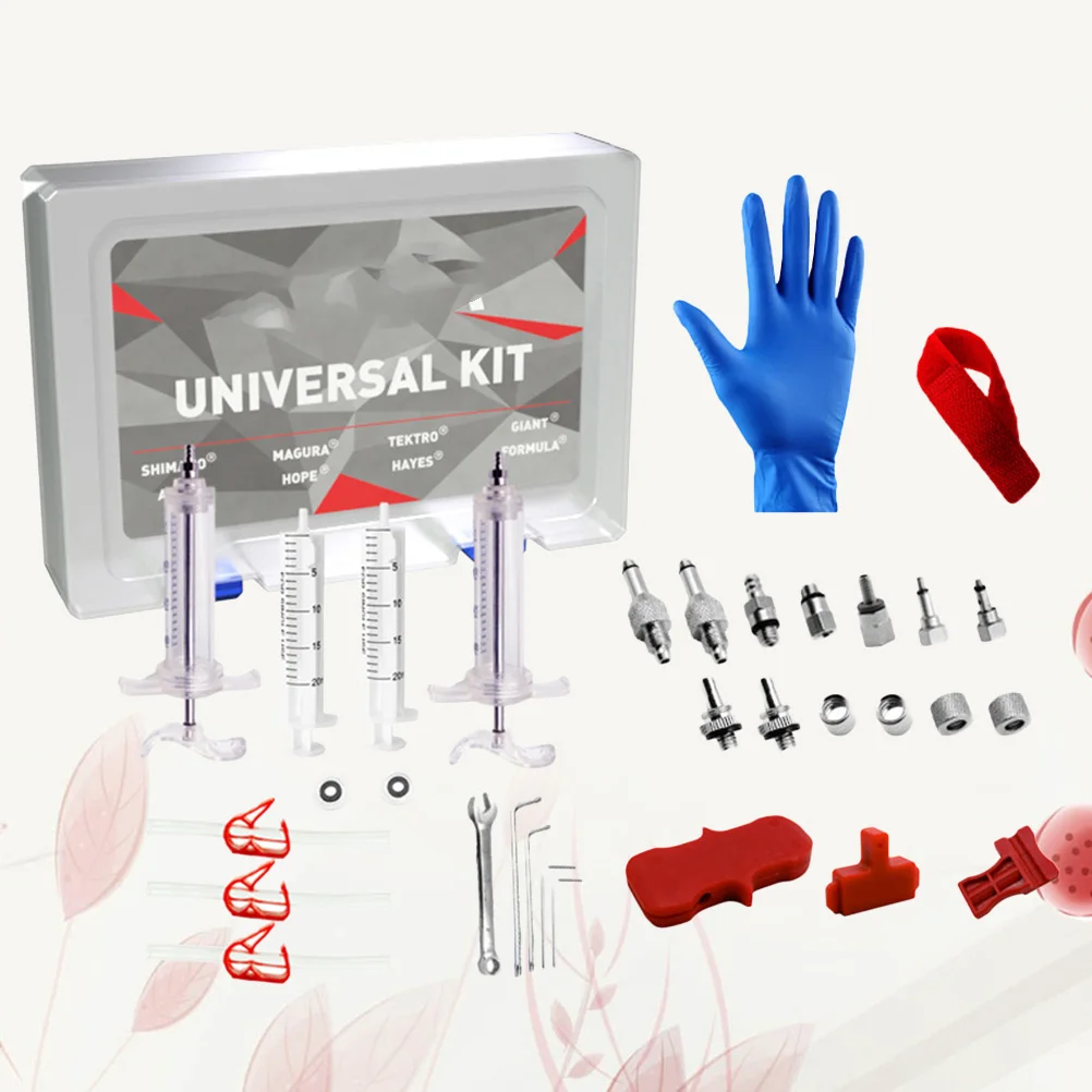 

1 Set Bike Brake Oil Tool Brake Oil Kit Compatible Brake Oil Bleeding Kit Tools with AVID (Assorted Color)