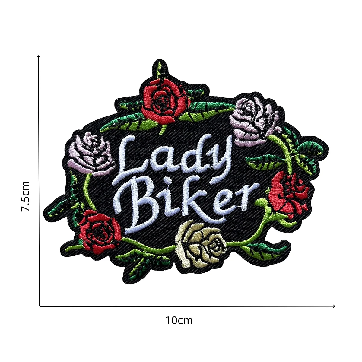 カスタマイズブランドロゴオートバイライダー刺繍アイアンで縫うパッチ女性バイカーバッジ衣類ステッカー帽子装飾
