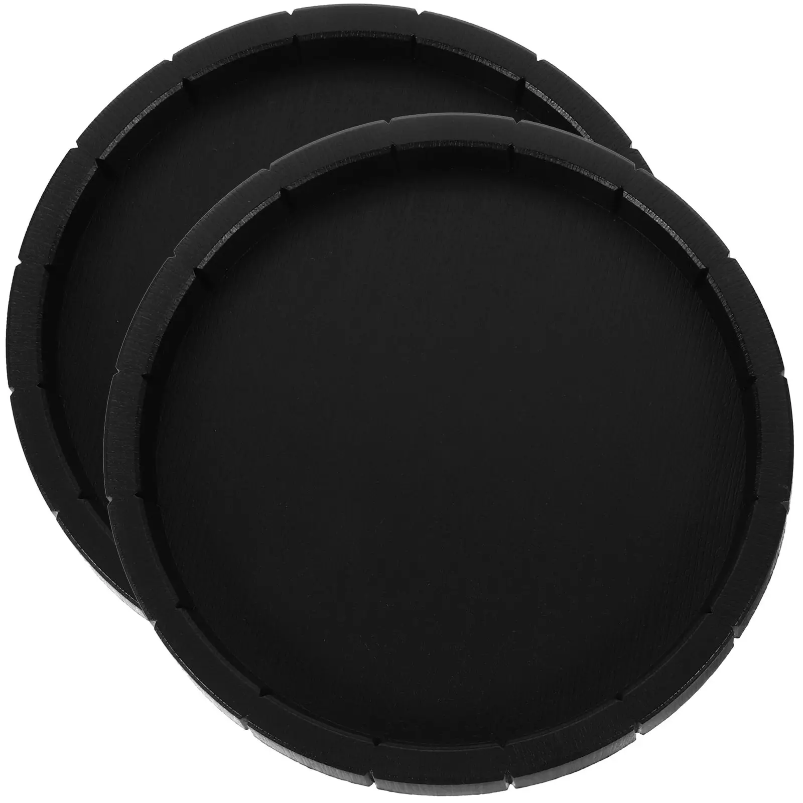

2 Pcs Pet Food Bowl Durable Gnaw Proof Easy Clean for Reptile Tank Black Container Baby Supplies Pet Accessories