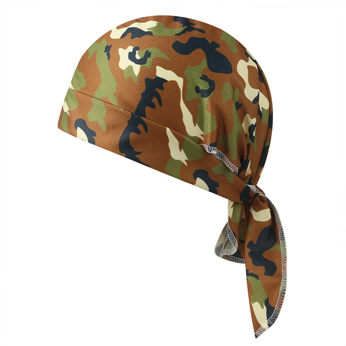 Men's Camouflage Breathable Headband Bandana Handkerchief Pirate Hat Cycling Hood Sun Protection Sports Printed Headscarf