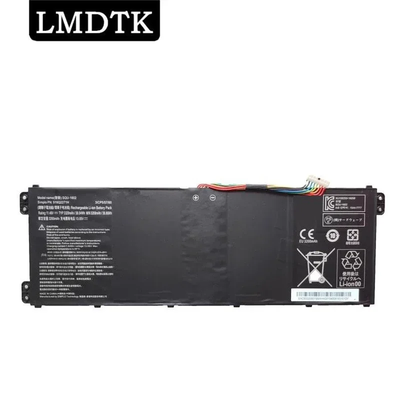 

LMDTK New SQU-1602 Laptop Battery For HASEE X5-CP5D1 CP5E1 CP5S1 CP7D1 CP7S1 11.46V 3320mAh 38.04Wh