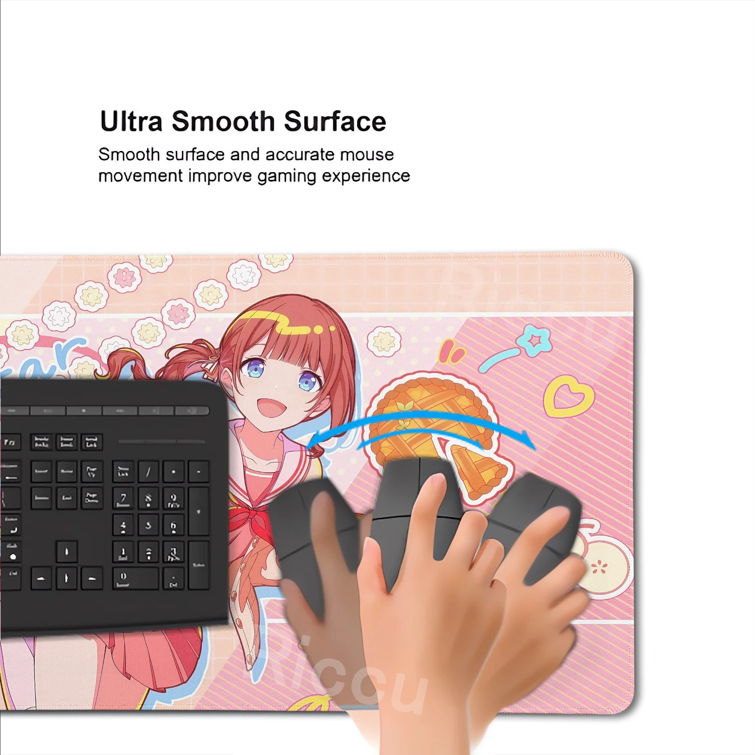 Deskpads Project Sekai Colorful Stage Nightcord Extended Mousepad Lockedge Aesthetics Computer Laptop Non-slip Keyboard Desk Mat view 5