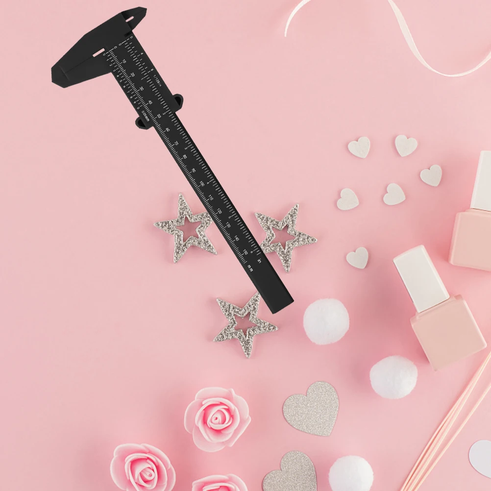 

6pcs Eyebrow Measuring Rulers Plastic Calipers Double Scale Measurement Tool For Tattoo Eyebrow Shaping Portable Facial
