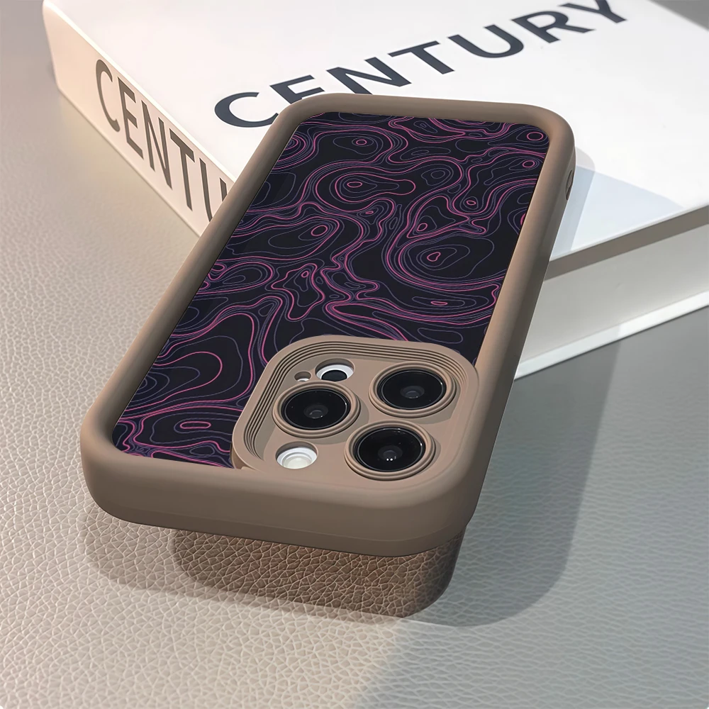 Casing HP Neon Waves IPhone17 Must-Haves untuk IPhone 17 16 15 14 13 12 Pro Max, Pelindung Silikon Anti Benturan