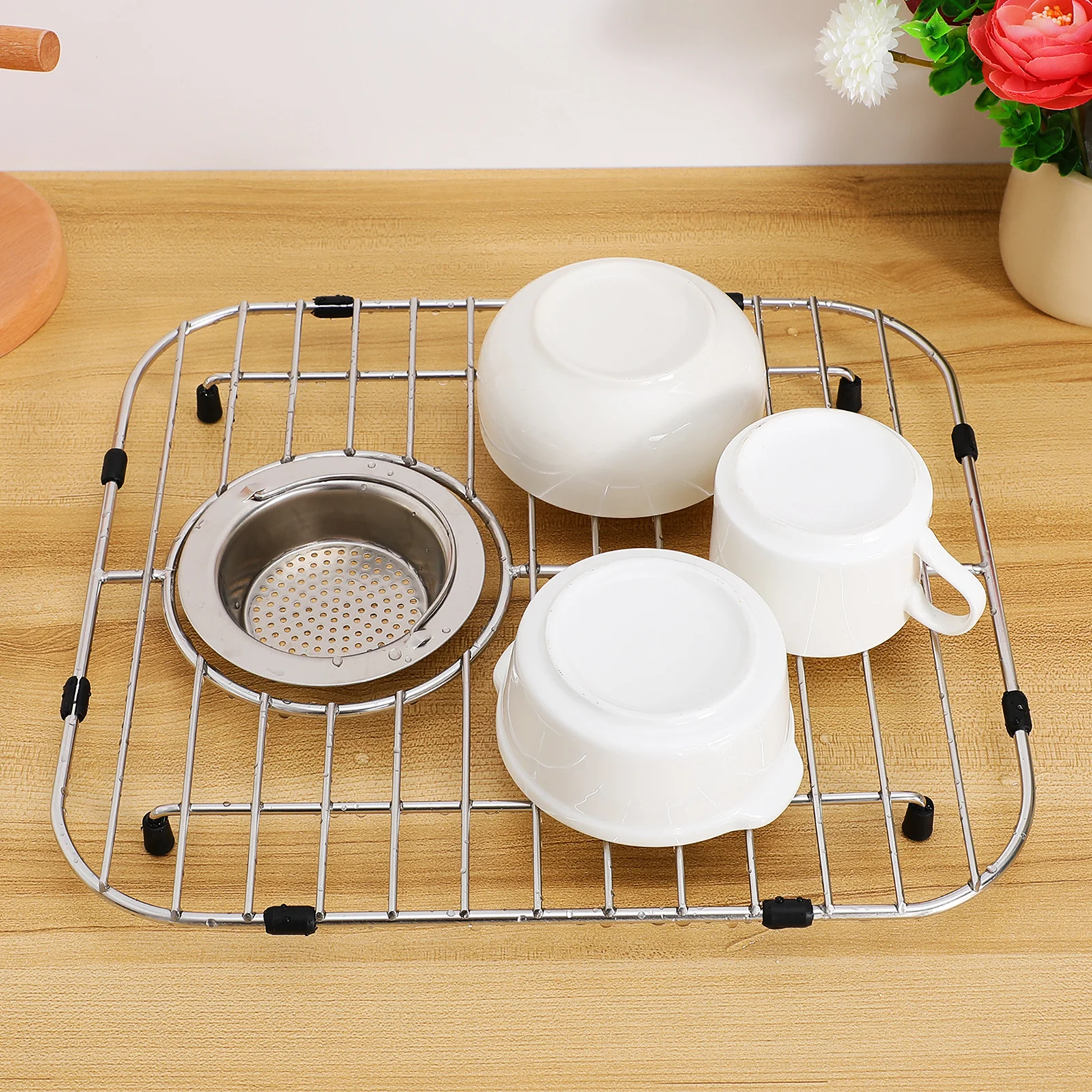 

2 шт. сушилка для раковины в фермерском доме, кухонная нижняя решетка, блюдо для защиты от стойки, металлическая