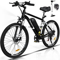 HITWAY Black BK15M Wholesale Mountain Bike with Speeds Transmission Lithium Battery 500W for US Markets CE Certified