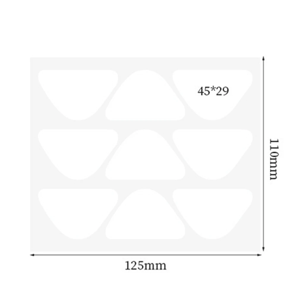 10 Sheets Forehead Wrinkle Patches Anti-Wrinkle Facial Patches For Eyes Mouth Forehead Triangle Invisible PE Material Stickers