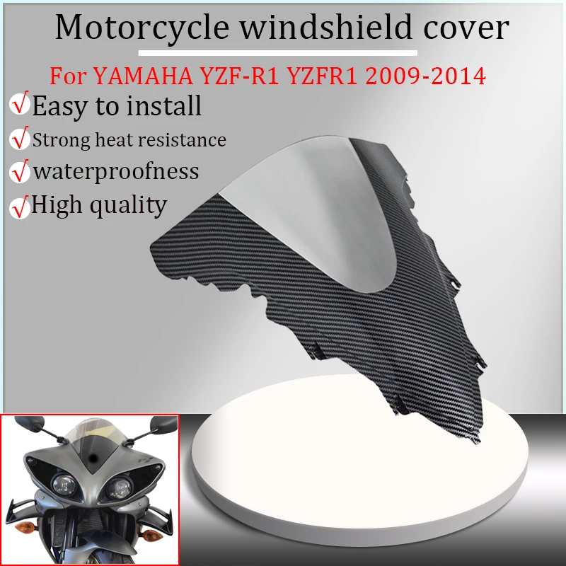 

For Yamaha YZFR1 YZF-R1 2009-2014 2010 2011 2012 2023 motorcycle accessories windshield cover, front fairing, windshield cover,