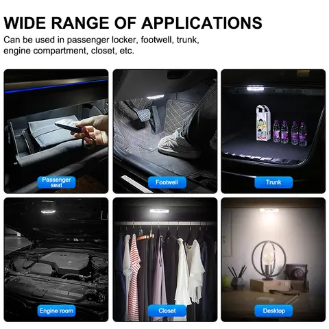 8 best sales car interior light with battery - №4