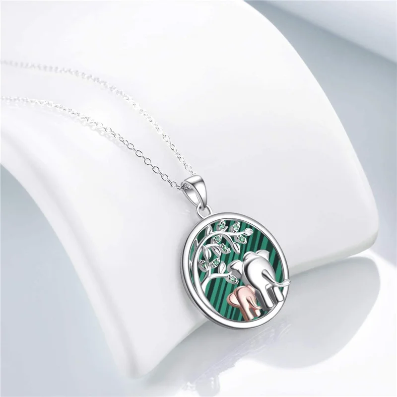 9style Mothers Day Gift for Mom from Daughter Silver Mother  Elephant Necklace Jewelry  Women  Girls