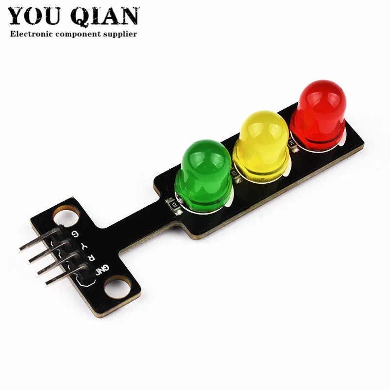 LED Traffic Lights Light-Emitting / Digital Signal Output Traffic Light Module For Arduino