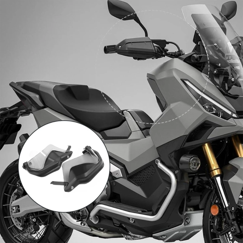 Stylish Transparent Hand Protectors For Bikes Featuring Reinforced Plastic Construction And Precise Fitment X37F