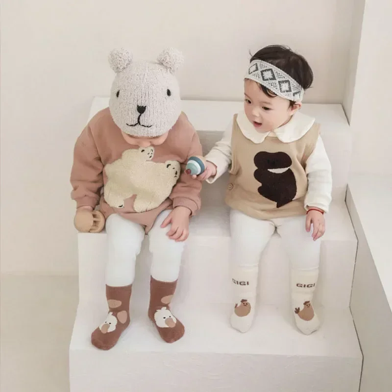 5 Paar Babysocken für Kleinkinder, rutschfest, für Kinder, Cartoon-Bodensocken, Innenboden, warmer Schlauch, Zubehör, 0–5 Jahre, Weihnachtsgeschenk – Detail 13