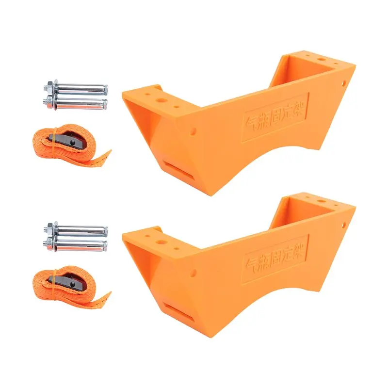 2PCS Propane Tank Holder Cylinder Wall Mounted Bracket Gas Cylinder Bracket Durable ABS Gas Cylinder With Screws-Hot