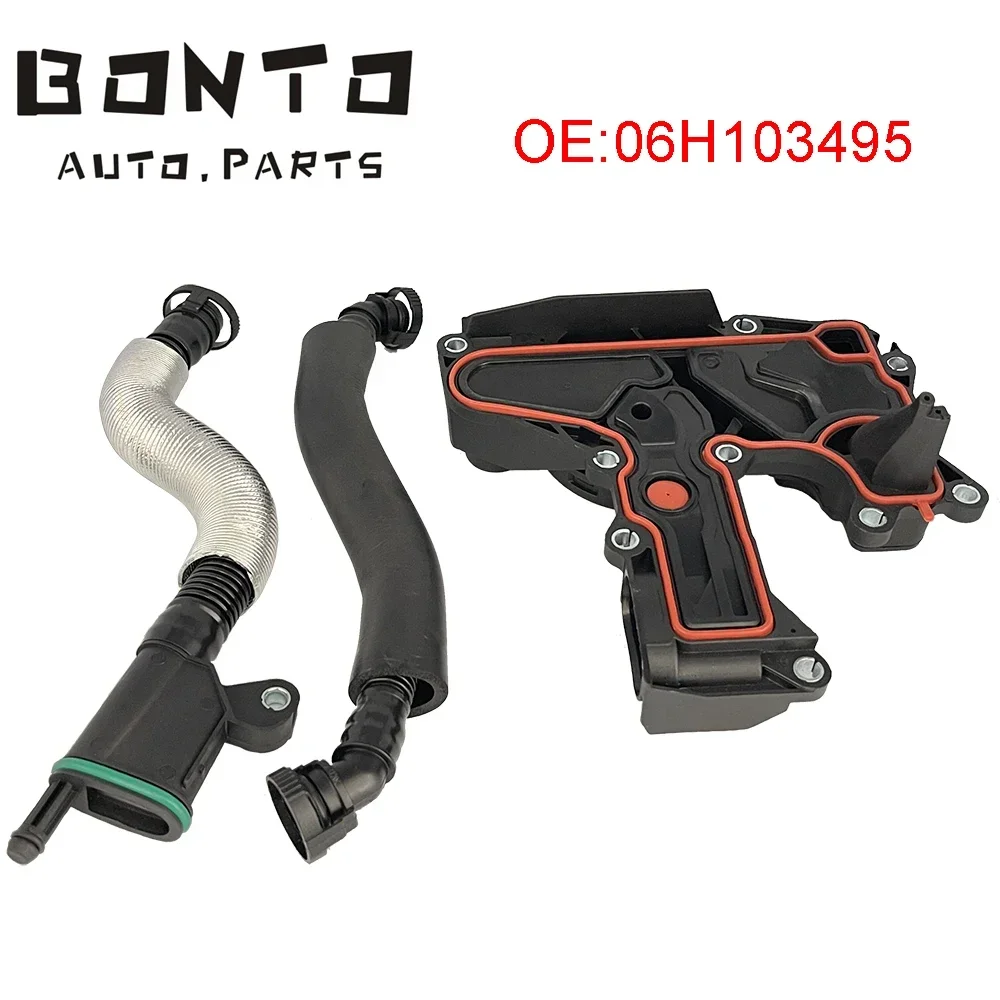 BONTO Oil Separator PCV Valve Assembly For AUDI TT A4 Q5 VW Golf Jetta 1.8 2.0 TSI OEM:06H103495 06H103495A 06J103213C